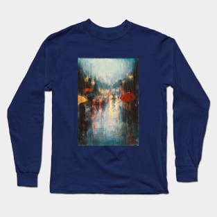 Rainy city Lights Long Sleeve T-Shirt